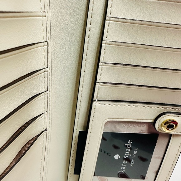 NWT Kate Spade ♠️ Madison Heartfelt Geo Boxed Large Bifold Wallet - Picture 2 of 5